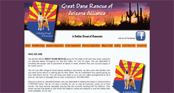 Desktop Screenshot of greatdanerescueofazalliance.com